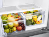18 cu. ft. Smart Counter Depth 3-Door French Door Refrigerator in Stainless Look - (RF18A5101S9AA)
