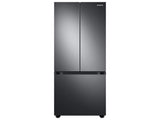 22 cu. ft. Smart 3-Door French Door Refrigerator in Black Stainless Steel - (RF22A4121SG) - SAMSUNG