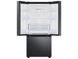 22 cu. ft. Smart 3-Door French Door Refrigerator in Black Stainless Steel - (RF22A4121SG) - SAMSUNG
