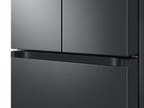 22 cu. ft. Smart 3-Door French Door Refrigerator in Black Stainless Steel - (RF22A4121SG) - SAMSUNG