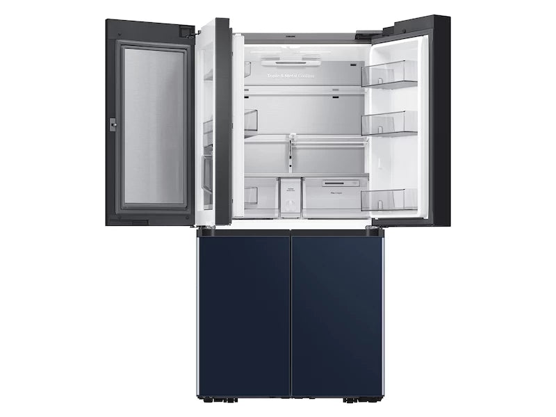 Bespoke Counter Depth 4-Door Flex(TM) Refrigerator (23 cu. ft.) in Navy Glass - (RF23A967541) - SAMSUNG