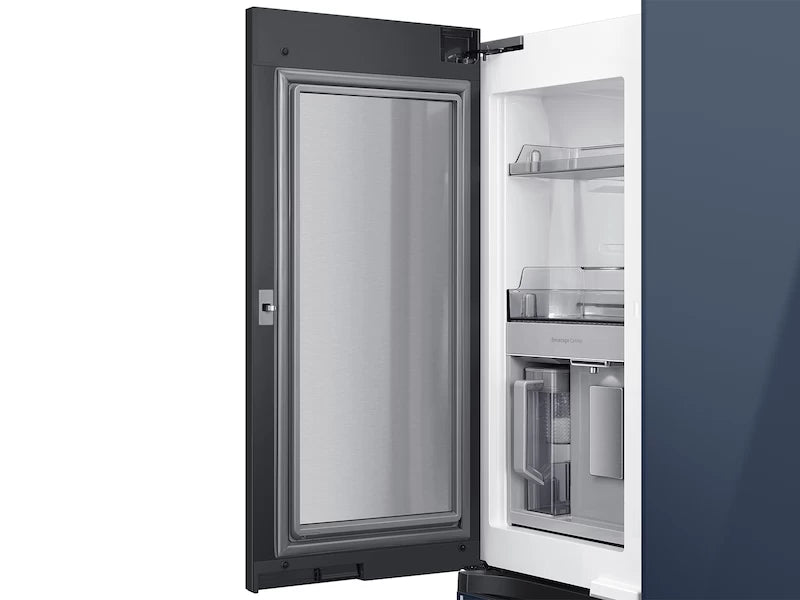 Bespoke Counter Depth 4-Door Flex(TM) Refrigerator (23 cu. ft.) in Navy Glass - (RF23A967541) - SAMSUNG