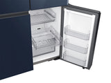 Bespoke Counter Depth 4-Door Flex(TM) Refrigerator (23 cu. ft.) in Navy Glass - (RF23A967541) - SAMSUNG