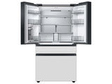 Bespoke 4-Door French Door Refrigerator (23 cu. ft.) with AutoFill Water Pitcher in White Glass - (RF23BB820012AA) - SAMSUNG