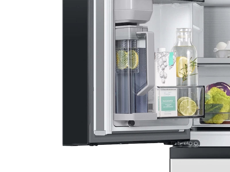 Bespoke 4-Door French Door Refrigerator (23 cu. ft.) with AutoFill Water Pitcher in White Glass - (RF23BB820012AA) - SAMSUNG
