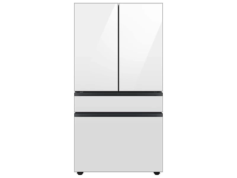 Bespoke 4-Door French Door Refrigerator (23 cu. ft.) with AutoFill Water Pitcher in White Glass - (RF23BB820012AA) - SAMSUNG