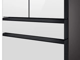 Bespoke 4-Door French Door Refrigerator (23 cu. ft.) with AutoFill Water Pitcher in White Glass - (RF23BB820012AA) - SAMSUNG