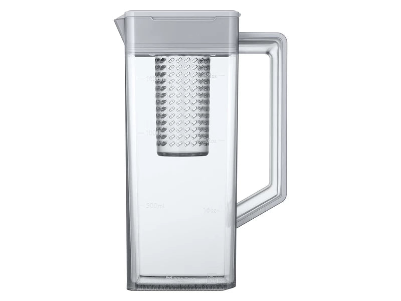 Bespoke 4-Door French Door Refrigerator (23 cu. ft.) with AutoFill Water Pitcher in White Glass - (RF23BB820012AA) - SAMSUNG