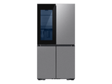 Bespoke Counter Depth 4-Door Flex™ Refrigerator (23 cu. ft.) with Beverage Zone™ and Auto Open Door in Stainless Steel - (RF23DB9700QLAA)