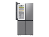 Bespoke Counter Depth 4-Door Flex™ Refrigerator (23 cu. ft.) with Beverage Zone™ and Auto Open Door in Stainless Steel - (RF23DB9700QLAA)