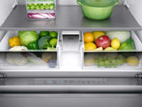 23 cu. ft. Counter Depth 4-Door French Door Refrigerator with Polygon Handles in Stainless Steel - (RF23M8090SG)