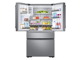 23 cu. ft. Counter Depth 4-Door French Door Refrigerator with Polygon Handles in Stainless Steel - (RF23M8090SR)