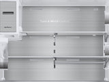 23 cu. ft. Counter Depth 4-Door French Door Refrigerator with Polygon Handles in Stainless Steel - (RF23M8090SR)