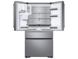 22 cu. ft. Family Hub(TM) Counter Depth 4-Door French Door Refrigerator in Black Stainless Steel - (RF23M8590SG) - SAMSUNG