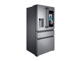 22 cu. ft. Family Hub(TM) Counter Depth 4-Door French Door Refrigerator in Black Stainless Steel - (RF23M8590SG) - SAMSUNG