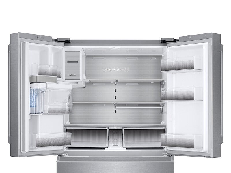 22 cu. ft. Family Hub™ Counter Depth 4-Door French Door Refrigerator in Stainless Steel - (RF23M8590SR)