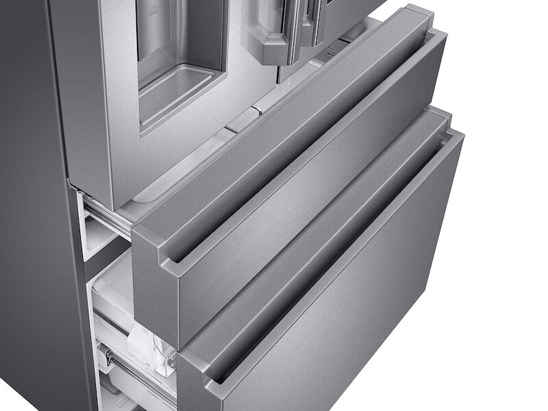 22 cu. ft. Family Hub™ Counter Depth 4-Door French Door Refrigerator in Stainless Steel - (RF23M8590SR)