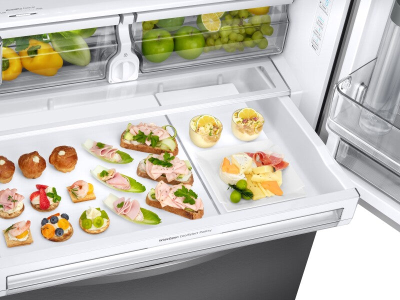 23 cu. ft. Counter Depth 3-Door French Door Food Showcase Refrigerator - (RF23R6301SR)