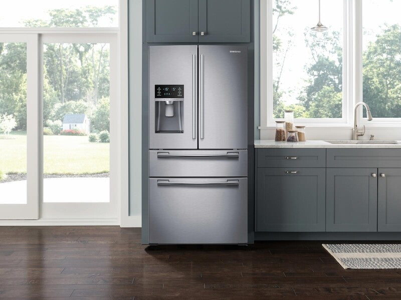 25 cu. ft. 4-Door French Door Refrigerator in Stainless Steel - (RF25HMEDBWW)