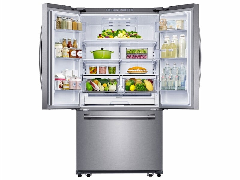 26 cu. ft. French Door Refrigerator with Internal Filtered Water in Black Stainless Steel - (RF261BEAESG) - SAMSUNG