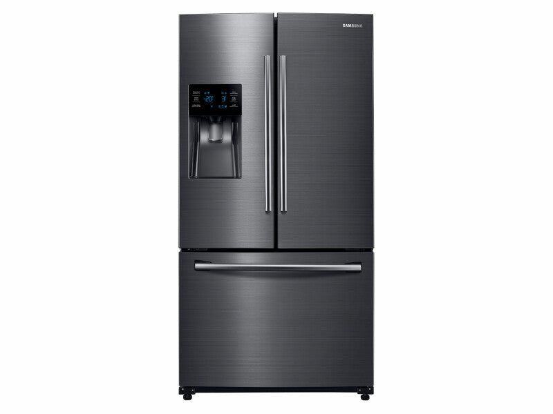 25 cu. ft. French Door Refrigerator with External Water & Ice Dispenser in Black Stainless Steel - (RF263BEAESG) - SAMSUNG