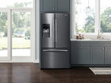25 cu. ft. French Door Refrigerator with External Water & Ice Dispenser in Black Stainless Steel - (RF263BEAESG) - SAMSUNG