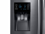 25 cu. ft. French Door Refrigerator with External Water & Ice Dispenser in Black Stainless Steel - (RF263BEAESG) - SAMSUNG