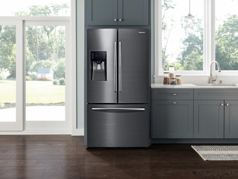 25 cu. ft. French Door Refrigerator with External Water & Ice Dispenser in White - (RF263BEAEWW) - SAMSUNG