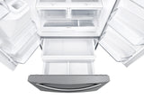 24 cu. ft. Family Hub(TM) 3-Door French Door Refrigerator in Stainless Steel - (RF265BEAESR) - SAMSUNG