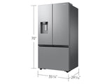 26 cu. ft. Mega Capacity Counter Depth 3-Door French Door Refrigerator with External Water and Ice Dispenser in Stainless Steel - (RF27CG5B10SRAA)