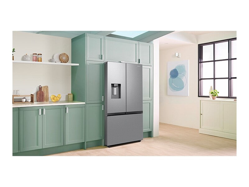 26 cu. ft. Mega Capacity Counter Depth 3-Door French Door Refrigerator with External Water and Ice Dispenser in Stainless Steel - (RF27CG5B10SRAA)