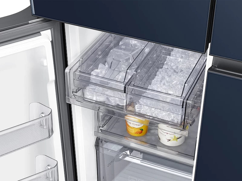Bespoke 4-Door Flex(TM) Refrigerator (29 cu. ft.) in Navy Glass - (RF29A967541) - SAMSUNG