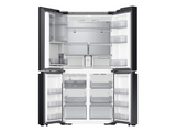Bespoke 4-Door Flex™ Refrigerator (29 cu. ft.) with Beverage Zone™ and Auto Open Door in White Glass - (RF29DB970012AA)