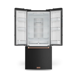 30 Inch 17.7 cu ft French Door Counter Depth Refrigerator with Ice Maker in Black/Rose Gold | Gordon Ramsay Series - (RF3017FFD00RSG) -