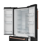 30 Inch 17.7 cu ft French Door Counter Depth Refrigerator with Ice Maker in Black/Rose Gold | Gordon Ramsay Series - (RF3017FFD00RSG) -