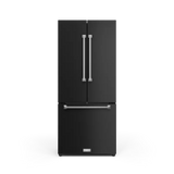 30 Inch 17.7 cu ft French Door Counter Depth Refrigerator with Ice Maker in Black/Stainless Steel | Gordon Ramsay Series - (RF3017FFD00SS) -