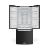 30 Inch 17.7 cu ft French Door Counter Depth Refrigerator with Ice Maker in Black/Stainless Steel | Gordon Ramsay Series - (RF3017FFD00SS) -