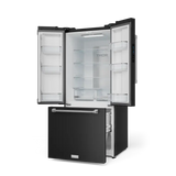 30 Inch 17.7 cu ft French Door Counter Depth Refrigerator with Ice Maker in Black/Stainless Steel | Gordon Ramsay Series - (RF3017FFD00SS) -