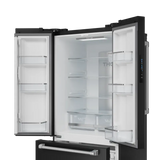 30 Inch 17.7 cu ft French Door Counter Depth Refrigerator with Ice Maker in Black/Stainless Steel | Gordon Ramsay Series - (RF3017FFD00SS) -