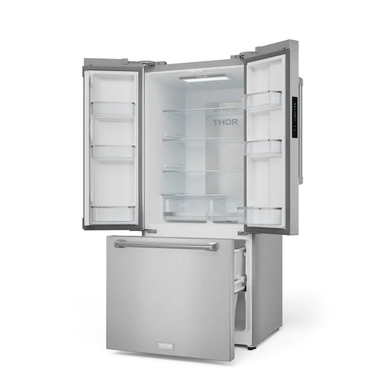 30 Inch 17.5 Cu Ft French Door Counter Depth Refrigerator With Ice Maker In Stainless Steel Gordon Ramsay Series - (RF3017FFD99) -