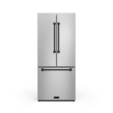 30 Inch 17.7 cu ft French Door Counter Depth Refrigerator with Ice Maker in Stainless Steel/Black | Gordon Ramsay Series - (RF3017FFD99BLK) -