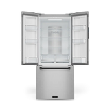 30 Inch 17.7 cu ft French Door Counter Depth Refrigerator with Ice Maker in Stainless Steel/Black | Gordon Ramsay Series - (RF3017FFD99BLK) -