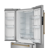 30 Inch 17.7 cu ft French Door Counter Depth Refrigerator with Ice Maker in Stainless Steel/Bronze | Gordon Ramsay Series - (RF3017FFD99BRZ) -