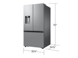 31 Cu Ft Mega Capacity 3 Door French Door Refrigerator With External Water And Ice Dispenser In Stainless - (RF32CG5B10SRAA)