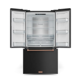 36 Inch 20.3 cu ft French Door Counter Depth Refrigerator with Ice Maker in Black/Rose Gold | Gordon Ramsay Series - (RF3621CTD00RSG) -