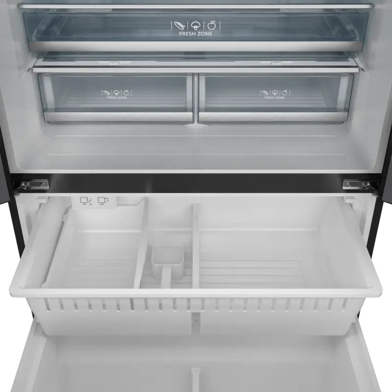 36 Inch 20.3 cu ft French Door Counter Depth Refrigerator with Ice Maker in Black/Rose Gold | Gordon Ramsay Series - (RF3621CTD00RSG) -