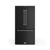 36 Inch 20.3 cu ft French Door Counter Depth Refrigerator with Ice Maker in Black/Stainless Steel | Gordon Ramsay Series - (RF3621CTD00SS) -