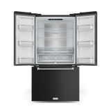 36 Inch 20.3 cu ft French Door Counter Depth Refrigerator with Ice Maker in Black/Stainless Steel | Gordon Ramsay Series - (RF3621CTD00SS) -