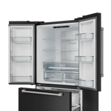 36 Inch 20.3 cu ft French Door Counter Depth Refrigerator with Ice Maker in Black/Stainless Steel | Gordon Ramsay Series - (RF3621CTD00SS) -