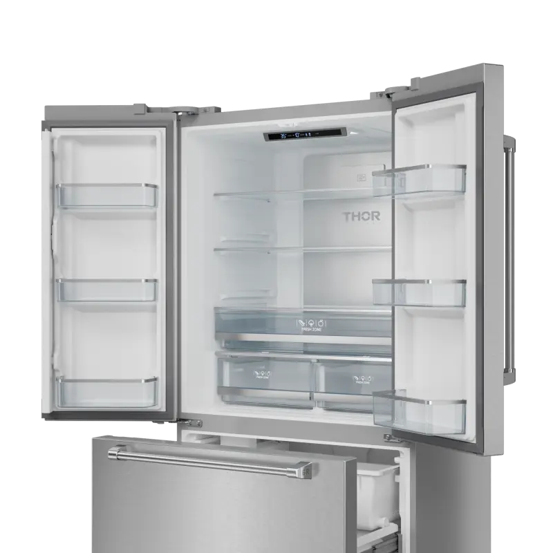 36 Inch 20.3 Cu Ft French Door Counter Depth Refrigerator With Ice Maker In Stainless Steel Gordon Ramsay Series - (RF3621CTD99) -